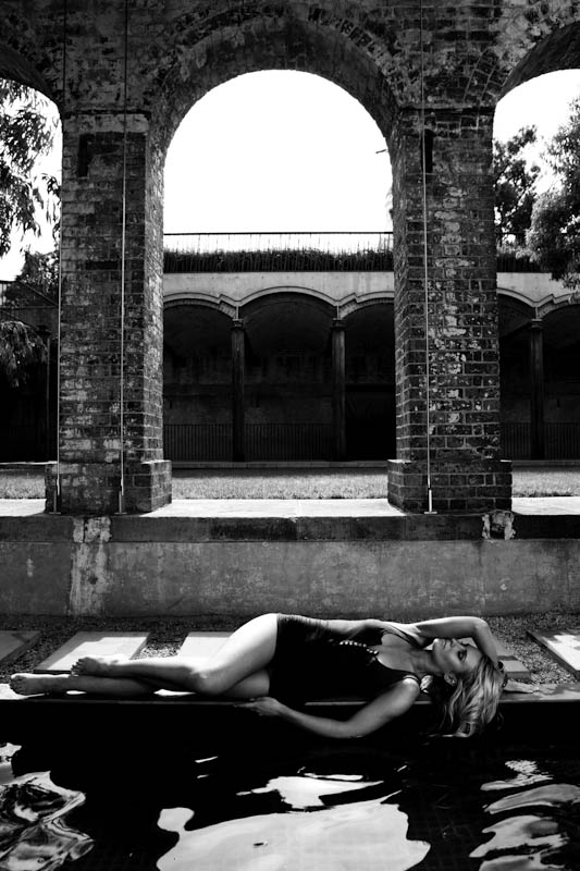 Male and Female model photo shoot of dce Photography and AllyH in Paddington Reservoir Gardens, Sydney