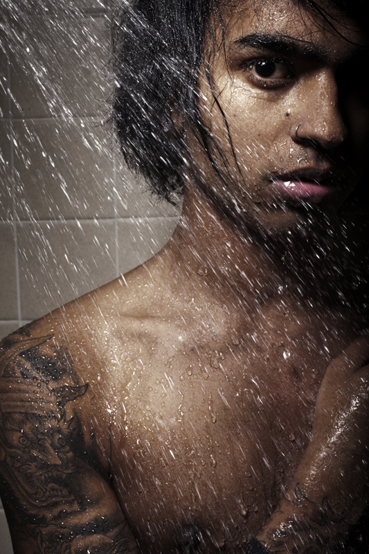 Male model photo shoot of V I S H N U in my shower