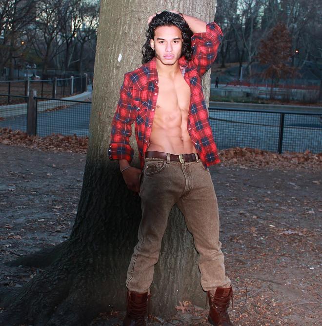 Male model photo shoot of Luciano Acuna Jr in Central Park