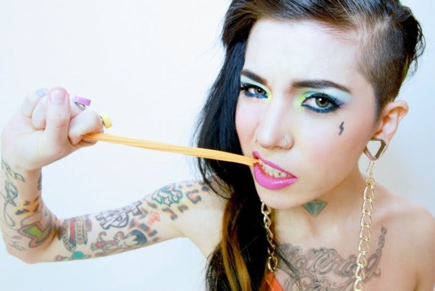 Female model photo shoot of LUii BADASS, makeup by Makeup By Arlene