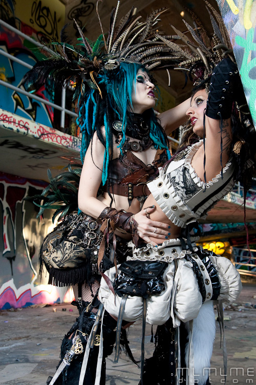 Female model photo shoot of DefenzMechanizm and M Cat by warren whitmore in Miami FL