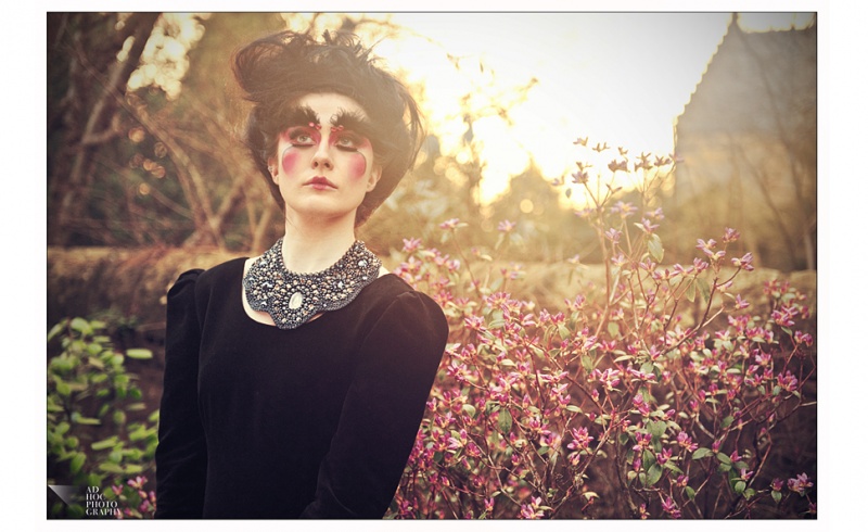 Female model photo shoot of Havisham by Face The Dream Studio in Edinburgh, makeup by Moodsfactory 