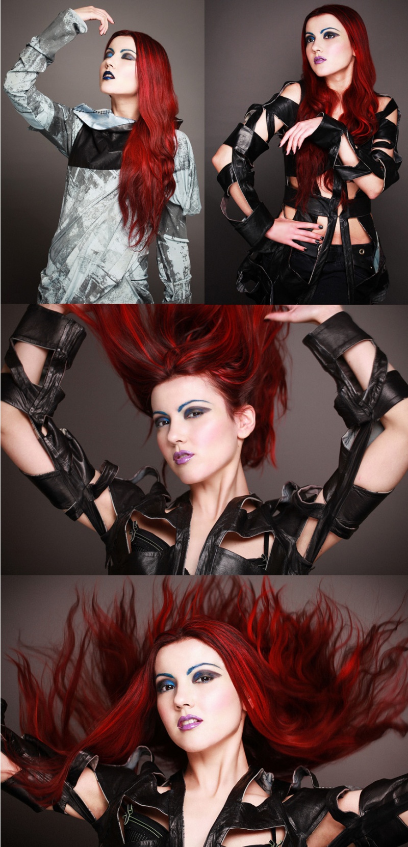 Female model photo shoot of Xanadu Nox by Joe Gascoigne, makeup by Krystalo, clothing designed by phannatiq