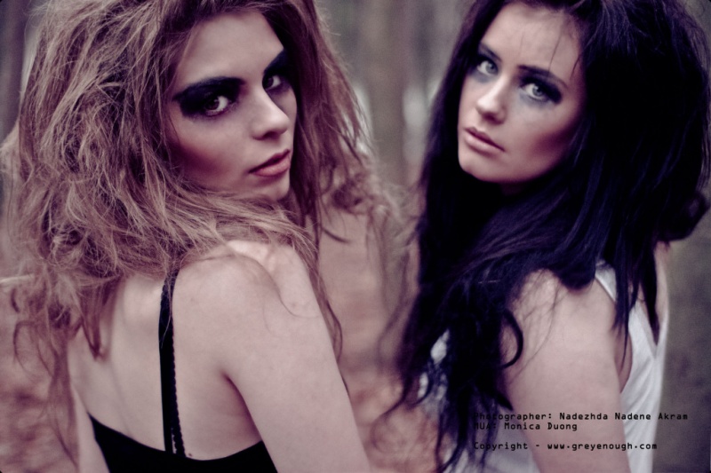 Female model photo shoot of monicaduong and Francesca Dennis by Nadezhda Nadene