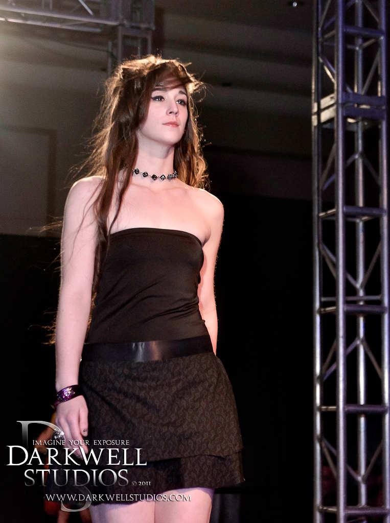 Female model photo shoot of Lenore Ashes and Mzz Boston by Darkwell Studios in New Designers Fetish Fashion Show