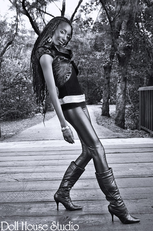 Female model photo shoot of Black Dahila by Doll House Studio