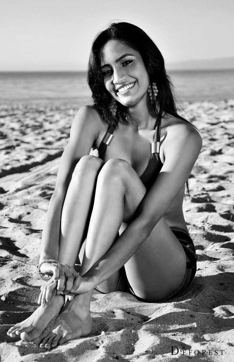 Female model photo shoot of Tarini in Topanga Beach