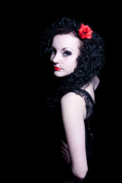Female model photo shoot of Lucy Von Zombie