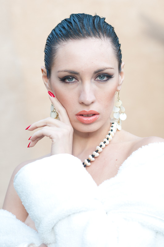 Female model photo shoot of Anastasiia Nikitina