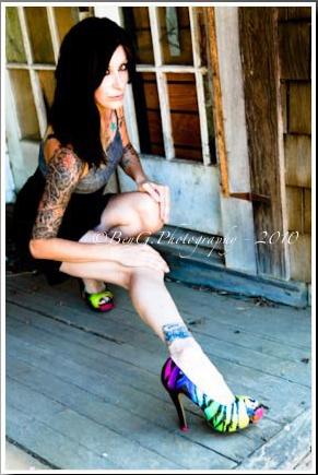 Female model photo shoot of iNK by BenG_Photography in CA