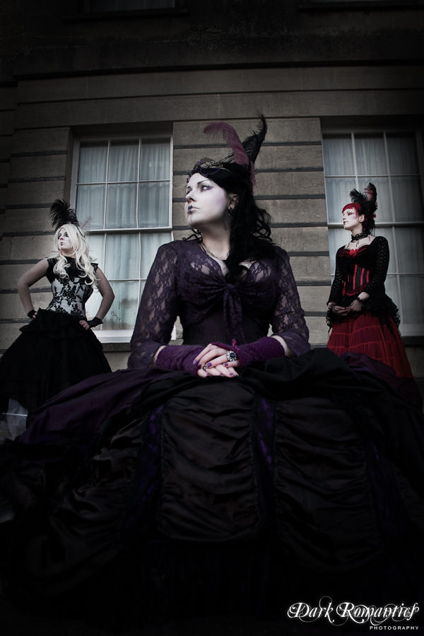 Female model photo shoot of memory_of_a_soul, Lady Noctis and Midnightbliss by Dark Romantics  in Bristol, makeup by Dare 2 Stare MUA