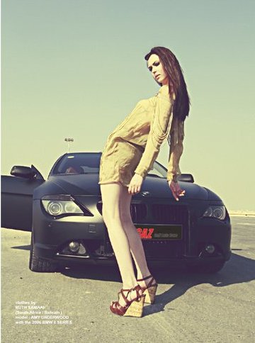 Female model photo shoot of Amy Ava Underwood  in Bahrain Desert