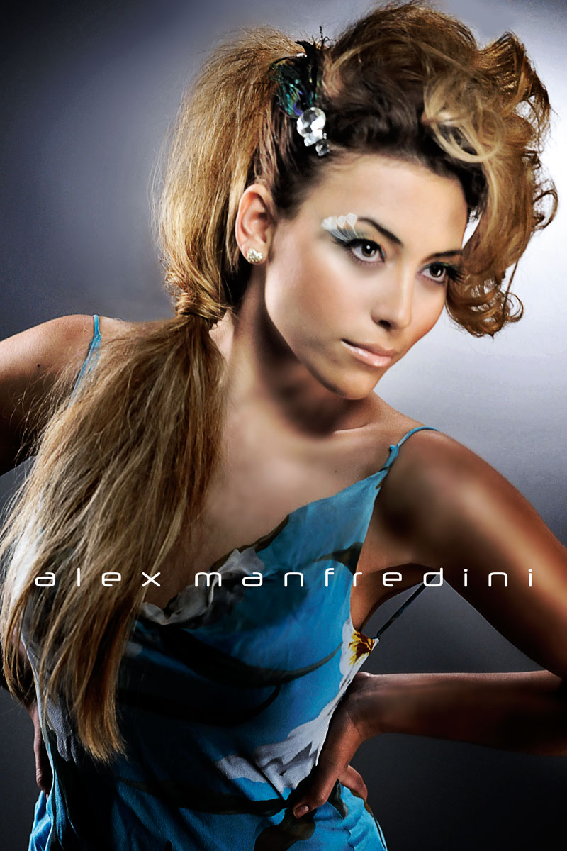 Female model photo shoot of gloria tello by Alex Manfredini Photo in Alex manfredini studio