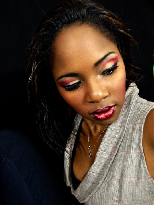 Female model photo shoot of LA Renay in Loving Image Makeup Studio, makeup by Love imagine