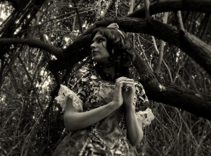Female model photo shoot of SmokingLens Photography in Fullerton Arboretum