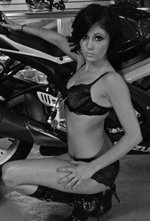 Female model photo shoot of Abre Delaine Pell in MUD MOTOR SPORTS MARTINSVILLE