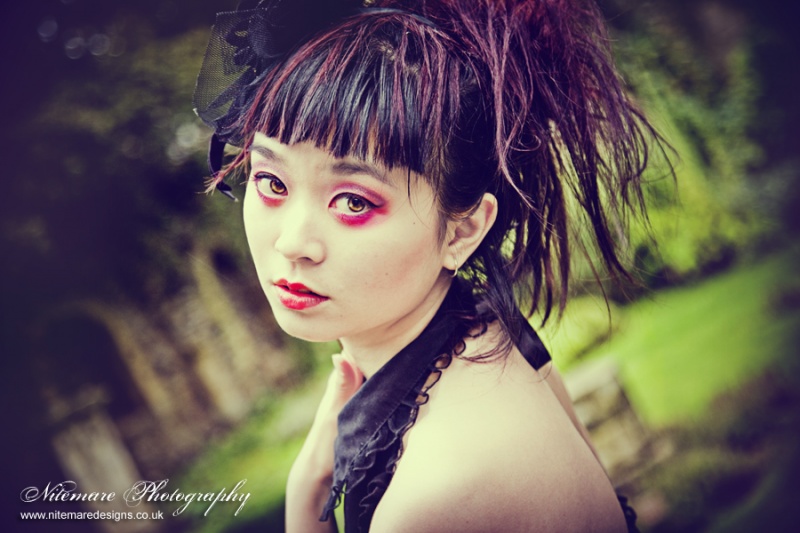 Female model photo shoot of iluvulikehell by Nitemare Photography in Kent