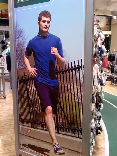 Male model photo shoot of Not James in Dick's Sporting Goods