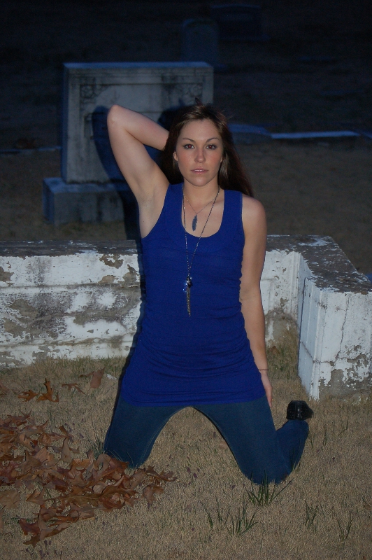 Female model photo shoot of Bebe in Graveyard in Alabama.