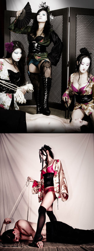 Female and Male model photo shoot of Broken Robot, Cali Heat, Yuiri, WinterRose and Julie Oh by Kryztopher Johnson-SWP in D.M. Gremlin Studios