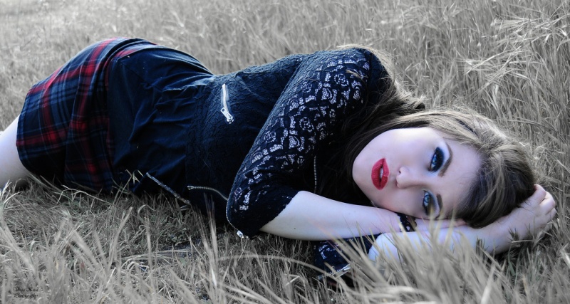 Female model photo shoot of Lela Jesse by Vega Keat Photography in San Bernadino California, makeup by Cruelty Free MUA