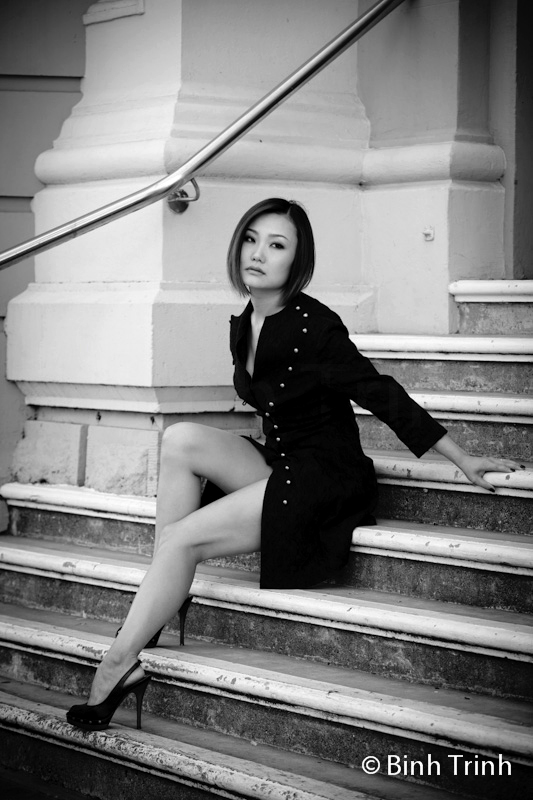 Female model photo shoot of Cath Zhou by Binh Trinh