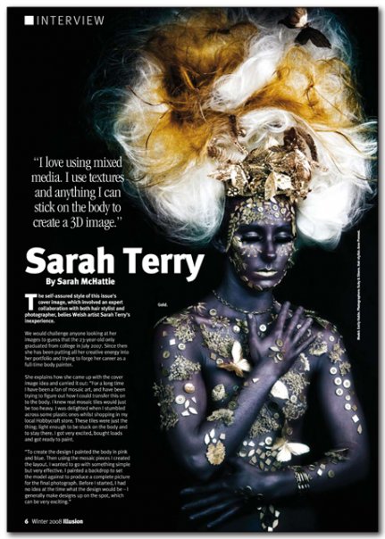Female model photo shoot of Sarah Terry Body Artist
