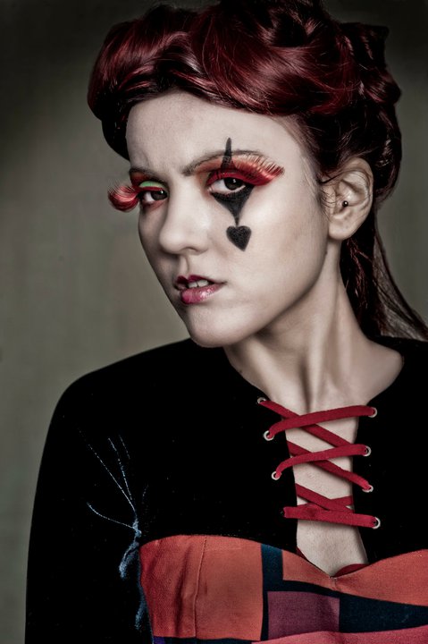 Female model photo shoot of Nori H and Xanadu Nox in Zippos Circus Brent Cross, makeup by Maryam Taqi Makeup