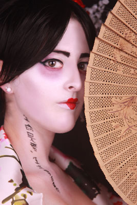 Female model photo shoot of Graphite Photography in Geisha House, makeup by Perfectly Beautiful