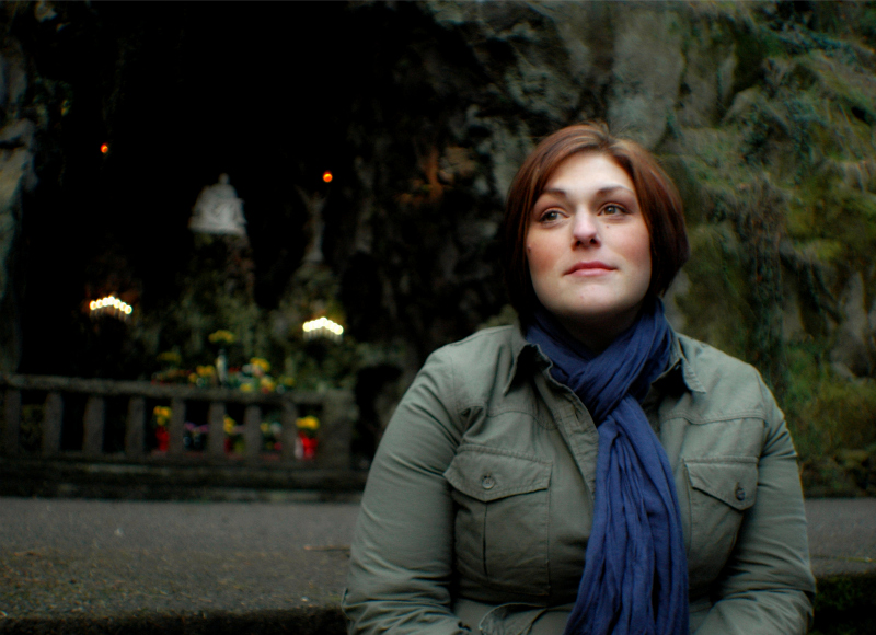 Female model photo shoot of Dayna Jean by Ben Park in The Grotto, Portland Oregon