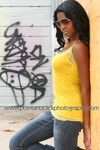 Female model photo shoot of KayCi Cole in Downtown Houston