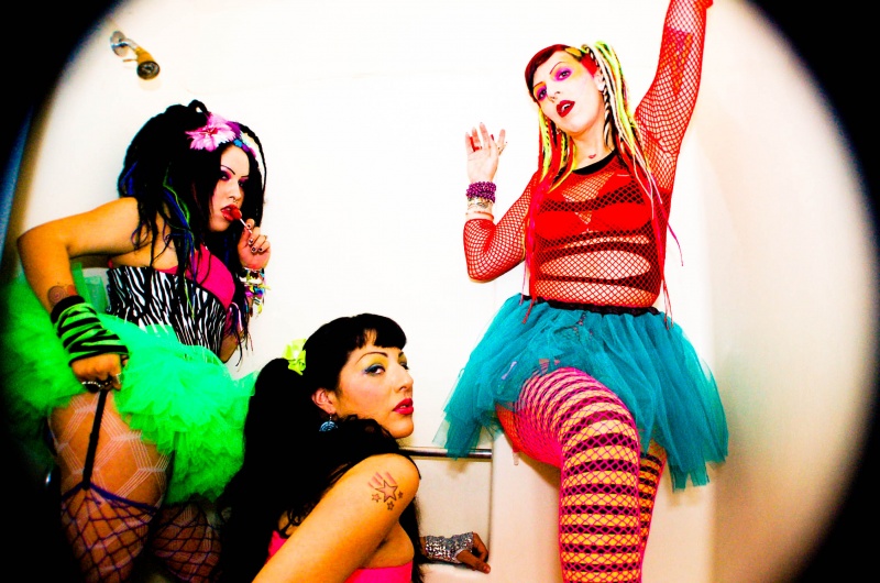Female model photo shoot of Dolce Death, Angelica and Vanessa Vile by BEAVER PHOTOGRAPHY in Los Angeles