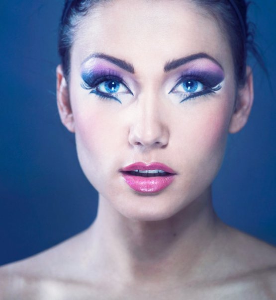 Female model photo shoot of Sapphira makeup in London