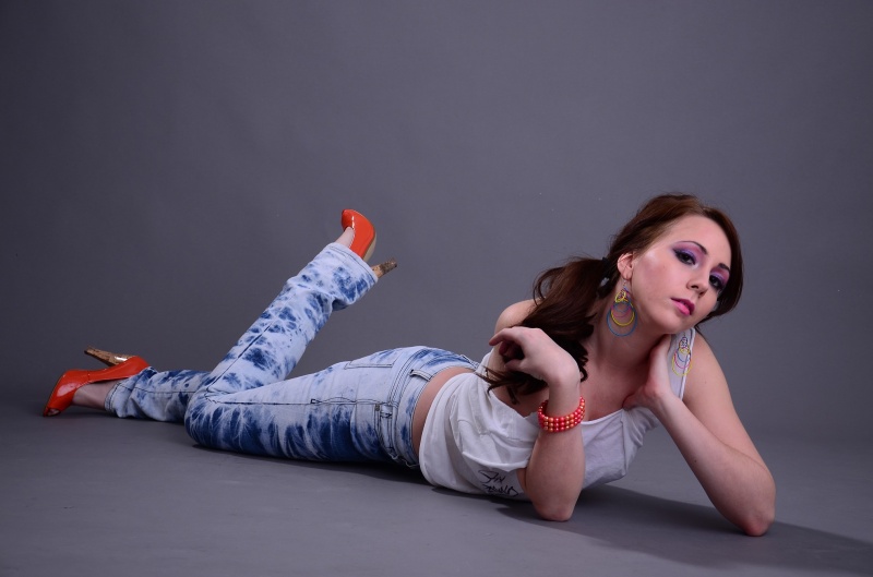 Female model photo shoot of Susan VKVW by J CARLO PHOTOGRAPHY in Centerville Studio