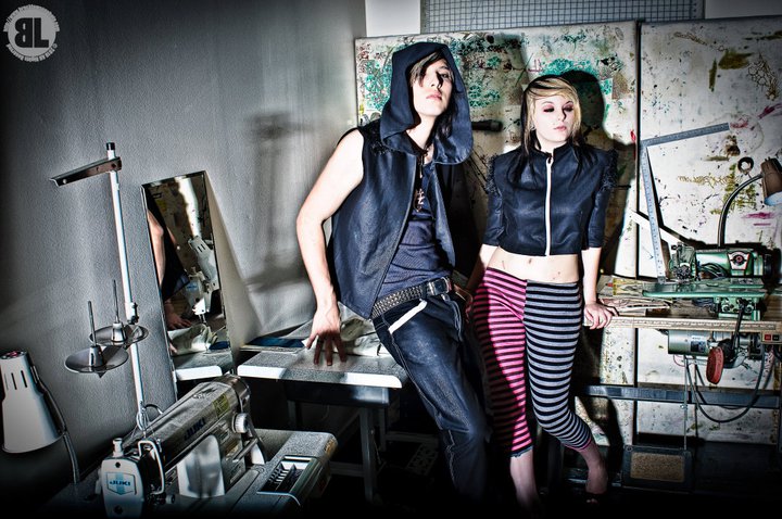 Female and Male model photo shoot of Anarchic Designs, Eris and David Paniq by Brock Lawson