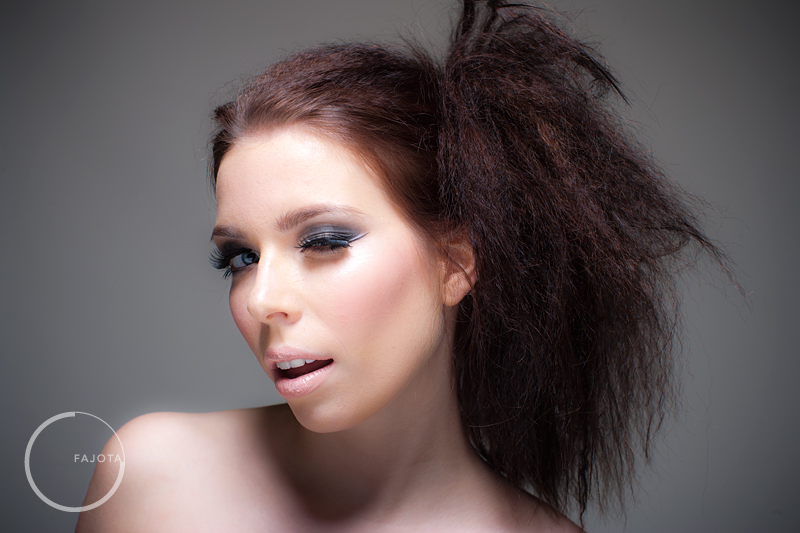 Female model photo shoot of Luckymexx by Glenn Fajota, hair styled by Hair by Alice, makeup by theresa little