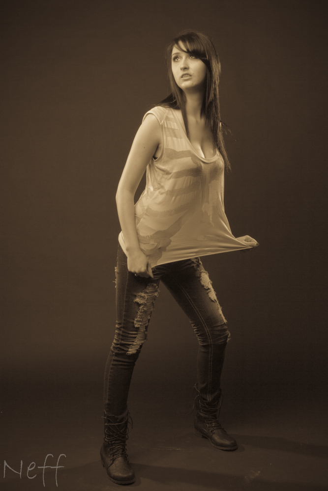 Female model photo shoot of Kayla Kuzemski 