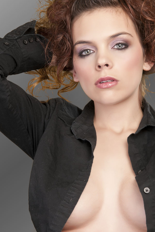 Female model photo shoot of Kristin Grinde by NW Fashion, makeup by Jennifer ReCasino MUA