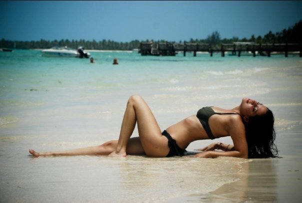 Female model photo shoot of Estefania Crystal in Punta Cana, DR