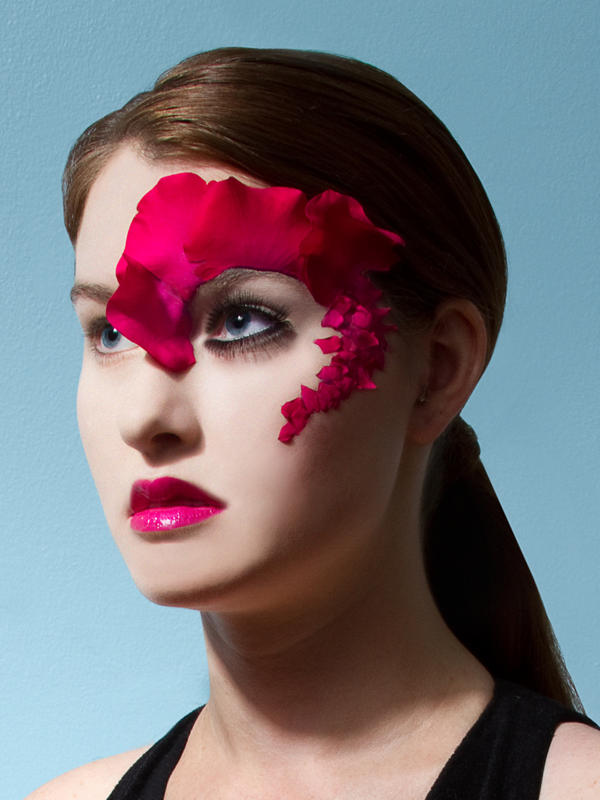 Female model photo shoot of SURFACE makeup designs by Stephanie Bouzard