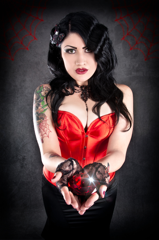 Female model photo shoot of LizzyDRox by DarkUnicornPhotography in Scottsdale, AZ, wardrobe styled by Torture Couture