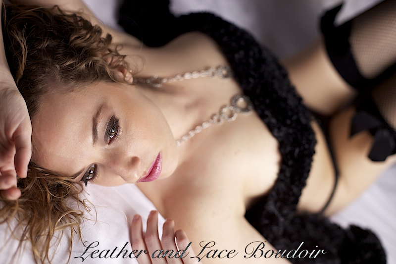 Male and Female model photo shoot of Leather-N-Lace Boudoir and Michelle Hearts in Winter Park