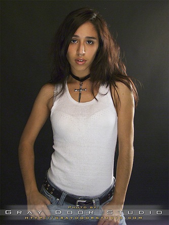 Female model photo shoot of Lana Larceny by Gray Door Studio