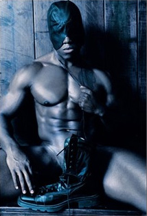 Male model photo shoot of JJ Onyx in Dungeon
