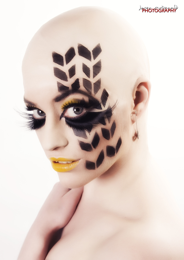 Female model photo shoot of CosmAddict Make Up in Stillorgan