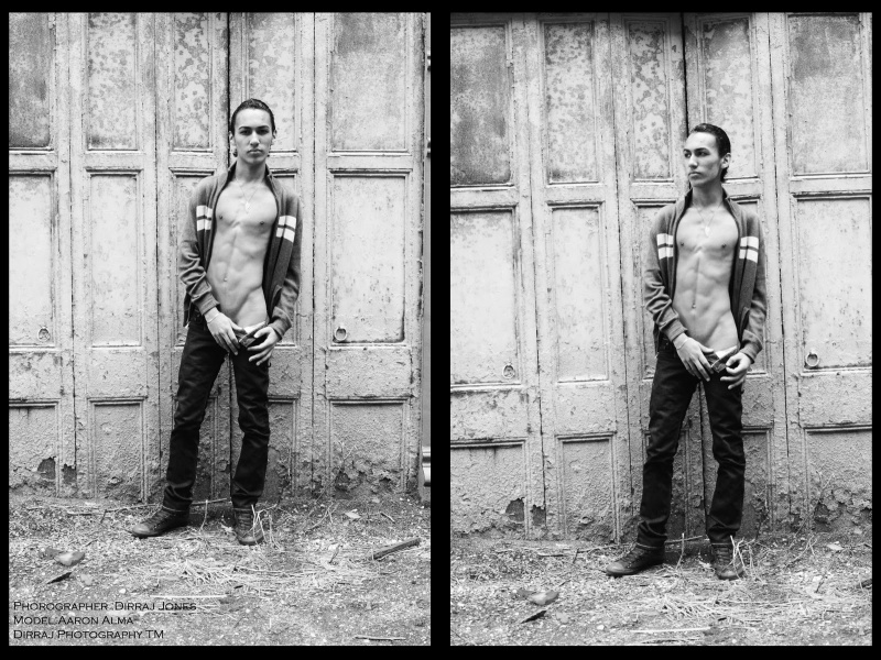 Male model photo shoot of Aaron Justin by Dirraj Jones in NYC