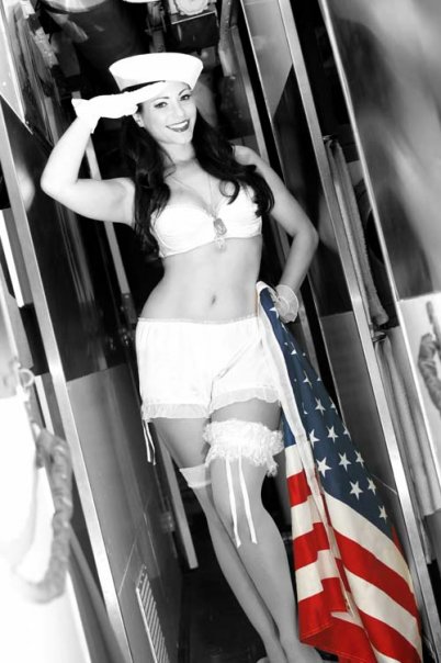 Female model photo shoot of Vivian Ireene Pierce in USS CODD
