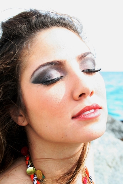 Female model photo shoot of Damaris Benitez, makeup by Bianca HM Lambert