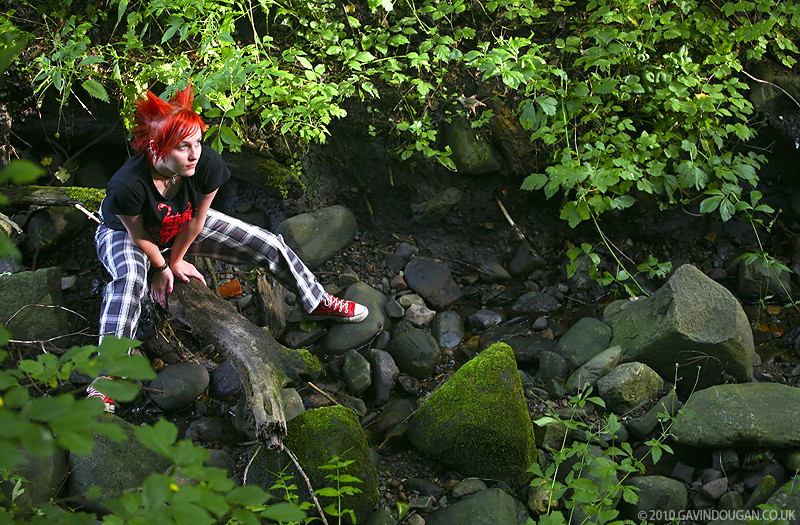 Female model photo shoot of Pixie Sanguine in South Queensferry forest