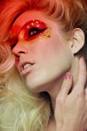 Female model photo shoot of Heidi Lynn Makeup Artistry and Caitlin L by A N D E R S O N, hair styled by Ashley Gannon - Hair